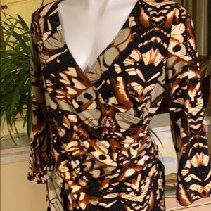 Vintage ❤️ Baltic Print Top & Skirt Lg